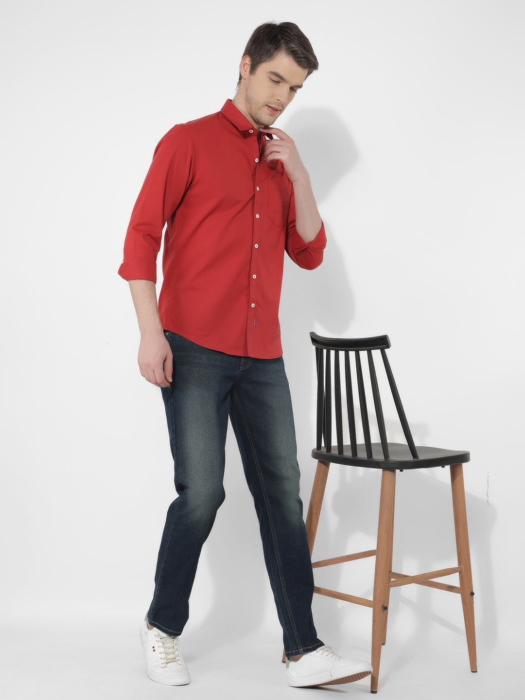 Numero Uno Men Solid Blue Jeans